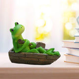 Mini Frog Figurine Craft Frogs Statue Desk Cabinet Decoration Boating Frog