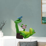 Mini Frog Figurine Craft Frogs Statue Desk Cabinet Decoration Playing Frog