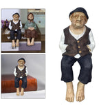 Grandparent Figurine Resin Craft Tabletop Statue Home Desk Decor Grandpa