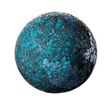 3Pcs Housewares Glass Decorative Balls Home Decor Mosaic Sphere Blue