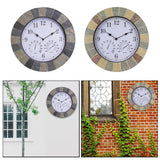 Maxbell 13'' Wall Clock Quartz Indoor Outdoor Bedroom Living Room Cafe Bright Color