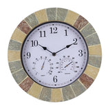 Maxbell 13'' Wall Clock Quartz Indoor Outdoor Bedroom Living Room Cafe Bright Color