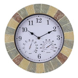 Maxbell 13'' Wall Clock Quartz Indoor Outdoor Bedroom Living Room Cafe Bright Color