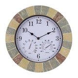 Maxbell 13'' Wall Clock Quartz Indoor Outdoor Bedroom Living Room Cafe Bright Color