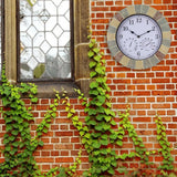 Maxbell 13'' Wall Clock Quartz Indoor Outdoor Bedroom Living Room Cafe Bright Color