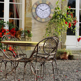 Maxbell 13'' Wall Clock Quartz Indoor Outdoor Bedroom Living Room Cafe Bright Color