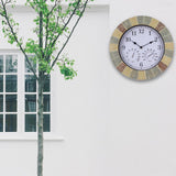 Maxbell 13'' Wall Clock Quartz Indoor Outdoor Bedroom Living Room Cafe Bright Color