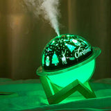 Maxbell 250ml LED Light Humidifier Essential Oil Diffuser Aromatherapy Christmas