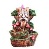 Tree God Backflow Incense Burner Holder Smoke Waterfall Aromatherapy Gift