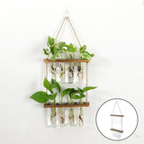 Maxbell Hanging Glass Vase Flower Plant Hydroponics Bottle Test Tube Container Decor