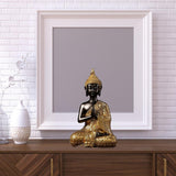 Maxbell Buddha Statue Gold Figurines Sculpture Meditation Decor 11.8x8.3x19.5cm