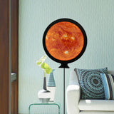 Maxbell LED Wall Mirror Bathroom Mirrors With Light 24CM Round Decorative Sun