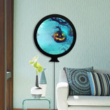 Maxbell LED Wall Mirror Bathroom Mirrors With Light 24CM Round Decorative Halloween