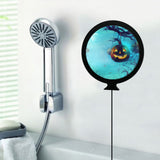 Maxbell LED Wall Mirror Bathroom Mirrors With Light 24CM Round Decorative Halloween