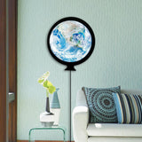 Maxbell LED Wall Mirror Bathroom Mirrors With Light 24CM Round Decorative Earth