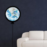 Maxbell LED Wall Mirror Bathroom Mirrors With Light 24CM Round Decorative Earth