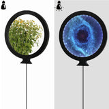 Maxbell LED Wall Mirror Bathroom Mirrors With Light 24CM Round Decorative Starry sky