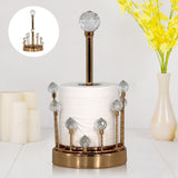 Deluxe Paper Towel Holder Decorative Upright Tissue Roll Stand Napkins Rack