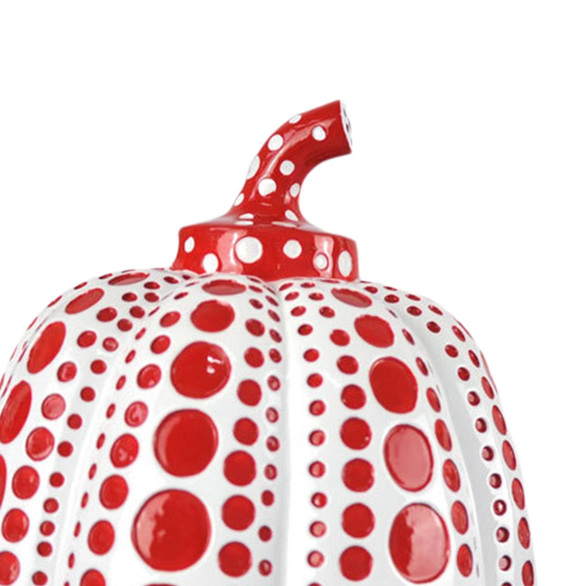 Modern Pumpkin Figures Vivid Statue Office Decor Accessory Ornament Gifts White Red