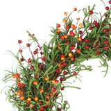 Green Leaves Wreath PE Garland Front Door Window Hanging Wedding Party Decor