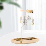 Gold Candle Holder Rotating Spinning Tea Light Holder Candleholder Decor B