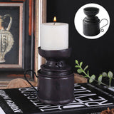 Retro Pillar Candle Holder Handicraft Table Home Decor Ornament Style 1