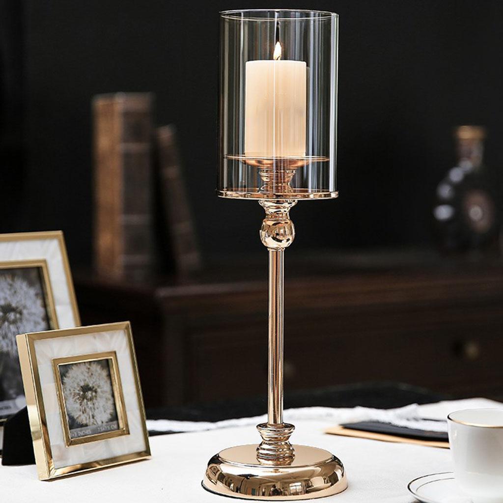 Modern Candle Holder Stand Base Tabletop Votive Candlestick Home Ornaments L