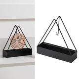 Maxbell Mosquito Coil Holder Incense Burner Decorative Ornament Craft Black Triangle