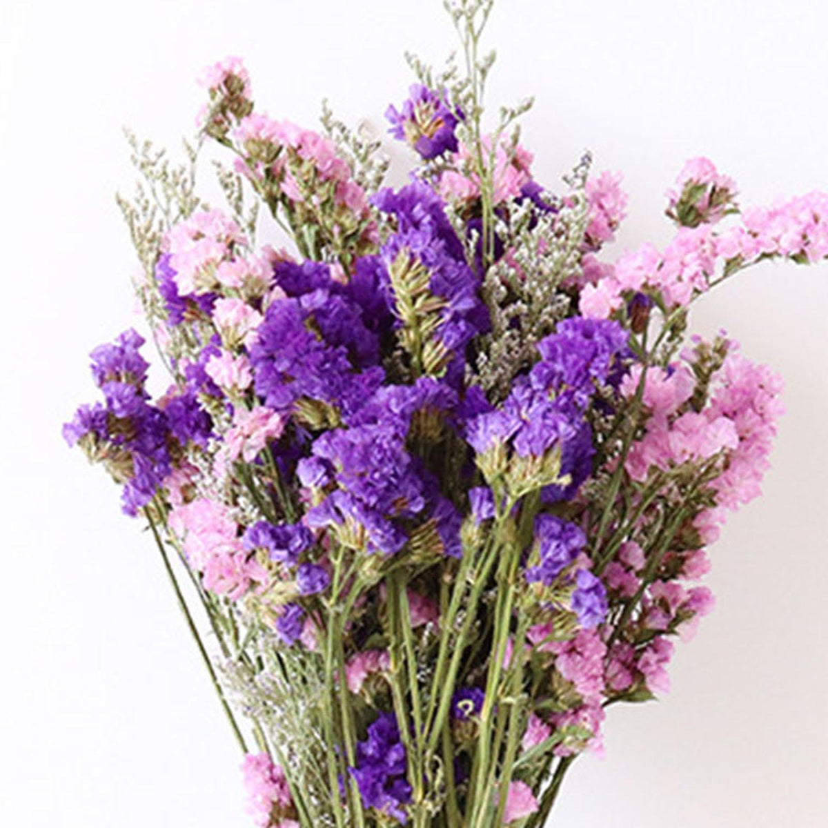 Dried Flowers Bouquet Dried Plants Flower Ornament Wedding Decor Purple