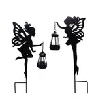 Maxbell Outdoor Garden Statue Solar Fairy Girls Sculpture Light LED Yard Stake Decor