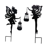 Maxbell Outdoor Garden Statue Solar Fairy Girls Sculpture Light LED Yard Stake Decor