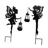 Maxbell Outdoor Garden Statue Solar Fairy Girls Sculpture Light LED Yard Stake Decor