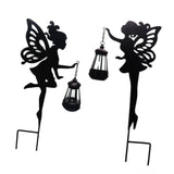 Maxbell Outdoor Garden Statue Solar Fairy Girls Sculpture Light LED Yard Stake Decor