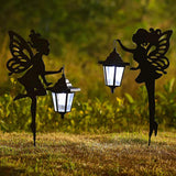 Maxbell Outdoor Garden Statue Solar Fairy Girls Sculpture Light LED Yard Stake Decor
