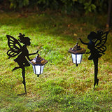 Maxbell Outdoor Garden Statue Solar Fairy Girls Sculpture Light LED Yard Stake Decor