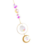 Maxbell  Mandala Crystal Suncatcher Hanging Reflecation Rainbow Maker Wind Chime B