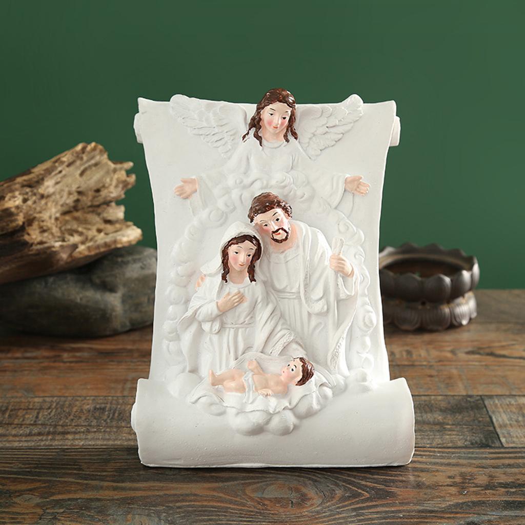Resin Angel Sculpture Ornament Collectible Figurine Statue Bookshelf Artwork