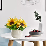 Artificial Flower Bonsai Fake Plants Dining Tabletop Decor Sunflower