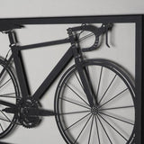 Bike Wall Art Wall Sculpture Metal Crafts Rustic Farmhouse for Office Black