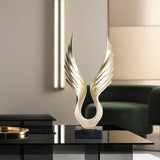 Bird Statue Modern Sculpture Bar Cafe Decoration Home Office Display Stand 20x43CM