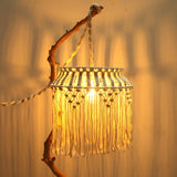 Maxbell  Modern Macrame Light Shade Chandeliers Hanging Lamp Light Cover Boho Decors