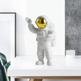 Astronaut Figure Statue Figurine Sculpture Home Office Decoration Golden A