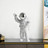 Astronaut Figure Statue Figurine Sculpture Home Office Decoration Silver A