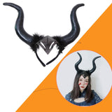 Halloween Headbands Unisex Costume Cosplay Headwear 36x32cm Horn