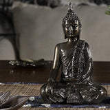 Buddha Statue Buddism Figurines Sculpture Zen Meditation Home Decor Copper