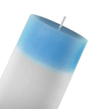 Natural Candles Built in LED Light Pillar Candles Color Changing Blue