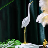 Resin Art Crane Statue Sculpture Bird Art Decor Home Wedding Decoration C