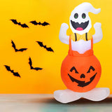 Maxbell Halloween Air Inflatable Pumpkin Ghost LED Light Outdoor Yard Party Decor Bunny Pumpkin