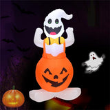Maxbell Halloween Inflatable Ghost Light Up Outdoor Yard Decoration Bunny Pumpkin