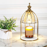Maxbell Candle Warmer Wax Melter Fragrance Lamp Aroma Bedroom Night Light EU Plug Gold Plating